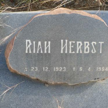 HERBST Riah 1923-1984