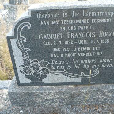 HUGO Gabriel Francois 1892-1955