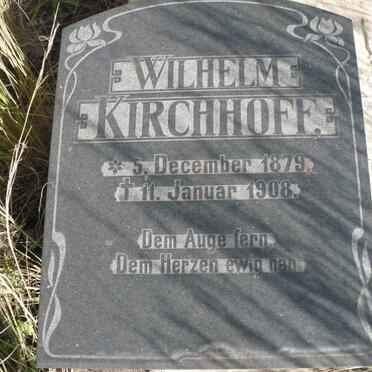 KIRCHOFF Wilhelm 1879-1908