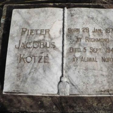 KOTZÉ Pieter Jacobus 1874-1949