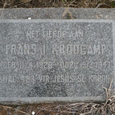 KROUCAMP Frans J. 1920-1947