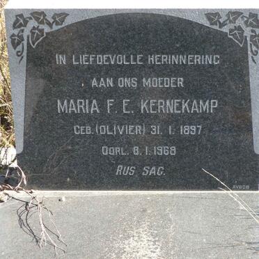 KERNEKAMP Maria F.E. nee OLIVIER 1897-1968