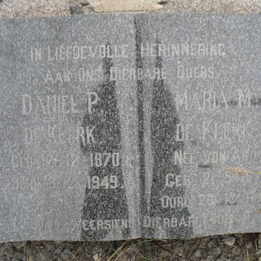 KLERK Daniel P., de 1870-1949 &amp; Maria M. VON ABO