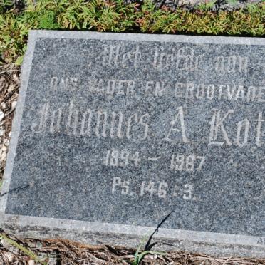 KOTZE Johannes A. 1894-1967