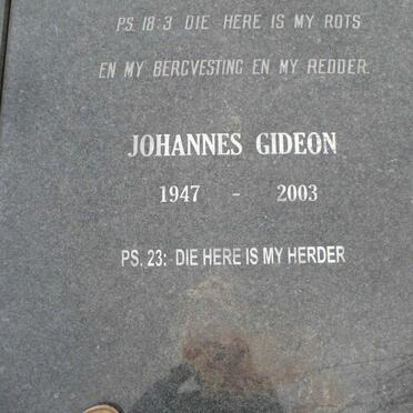 KRUGER Johannes Gideon 1947-2003