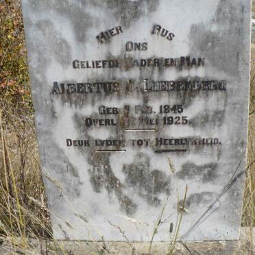 LIEBENBERG Albertus J. 1845-1925