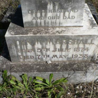 MARSHALL John M. 1874-1938