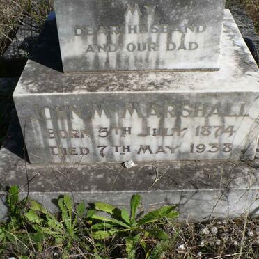 MARSHALL John M. 1874-1938