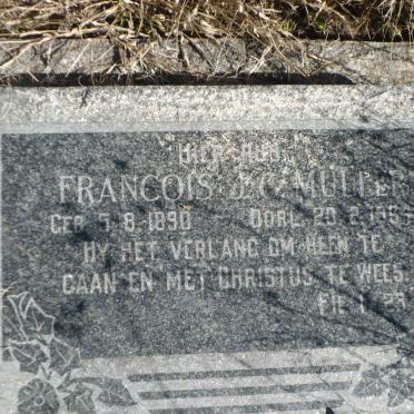 MULLER Francois J.C. 1890-1954
