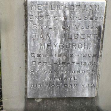 MEYBURGH Jan Albert 1905-1944