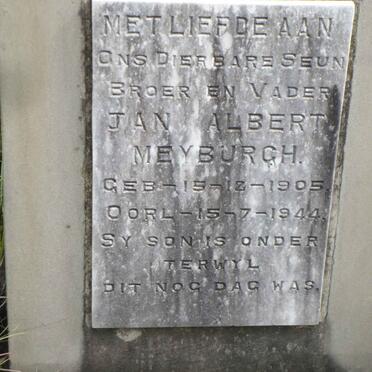 MEYBURGH Jan Albert 1905-1944