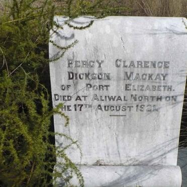 MACKAY Percy Clarence Dickson -1921