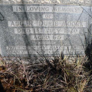 MOORE  Aug. R., DURIE -1940