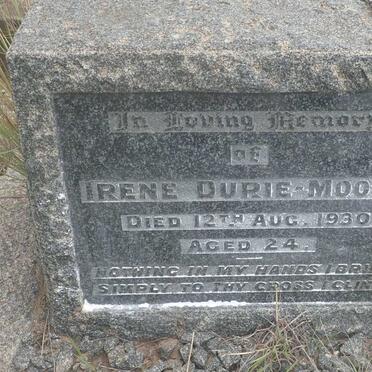 MOORE Irene, DURIE -1930