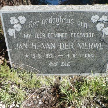 MERWE Jan H., van der 1929-1963
