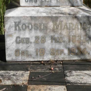 MARAIS Koosie 1932-1934