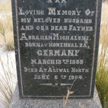 MICHALSKY Abraham 1855-1904