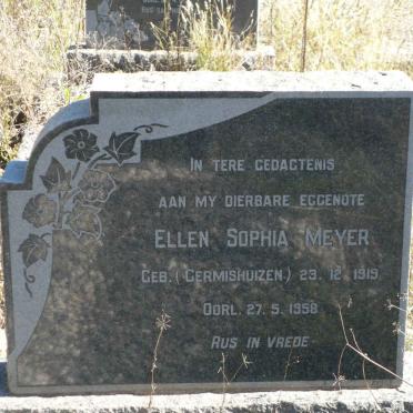 MEYER Ellen Sophia nee GERMISHUIZEN 1919-1958