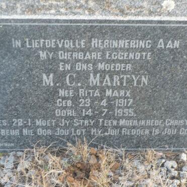 MARTYN M.C. nee MARX 1917-1955