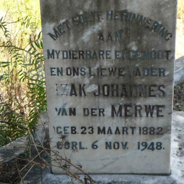 MERWE Izak Johannes, van der 1882-1948