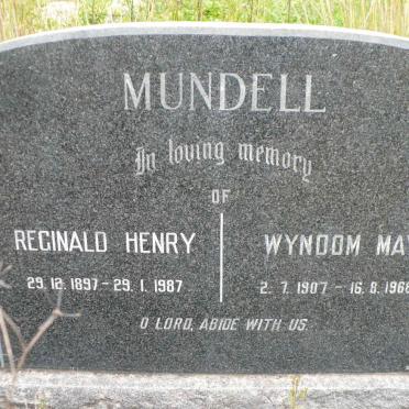 MUNDELL Reginald Henry 1897-1987 &amp; Wyndom May 1907-1968