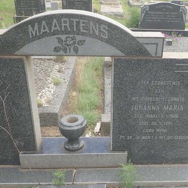 MAARTENS Johanna Maria nee MARX 1906-1961