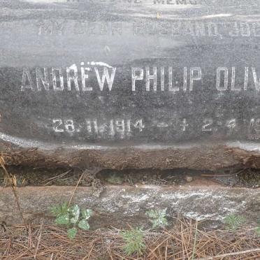 OLIVER Andrew Philip 1914-1972
