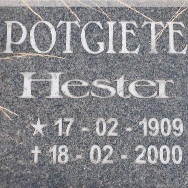POTGIETER Hester 1909-2000