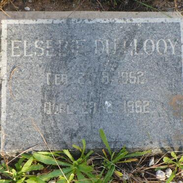 PLOOY Elsebie, du 19?2-1962