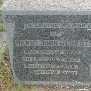 ROBERTS Henry John -1935 &amp; Ann Hazel -1946 