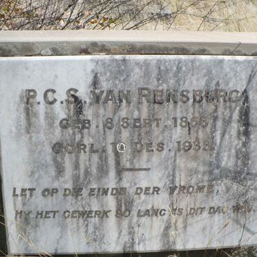 RENSBURG P.C.S., van 1853-1933