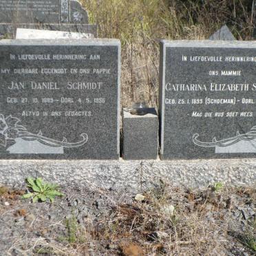 SCHMIDT Jan Daniel 1889-1956 &amp; Catharina Elizabeth SCHOEMAN 1899-1981