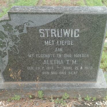 STRUWIG Aletha T.M. 1917-1970