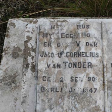 TONDER Jacobus Cornelius, van 1901-1947