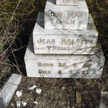 THOMSON Jean Halsted 1920-1921