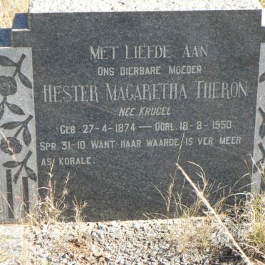 THERON Hester Magaretha nee KRUGEL 1874-1950