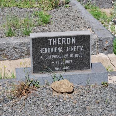 THERON Hendriena Jenetta nee SHEPHERD 1896-1967