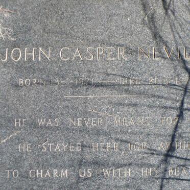 THATCHER John Casper Neville 1971-1972