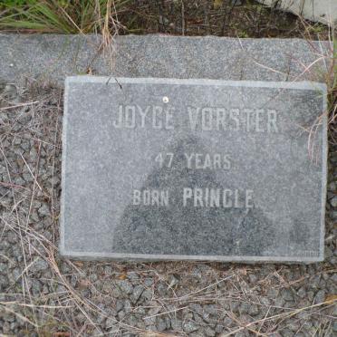 VORSTER Joyce nee PRINGLE