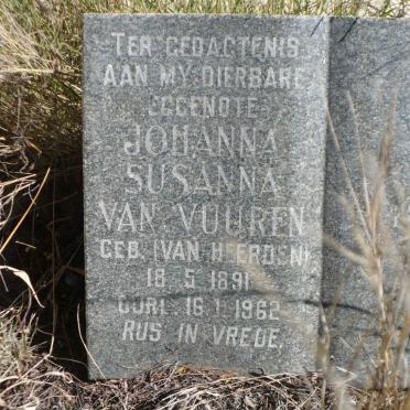 VUUREN Johanna Susanna, van nee VAN HEERDEN 1891-1962