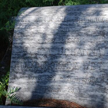 WET Alida Johanna, de nee MYBURGH 1897-1988