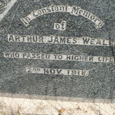 WEALE Arthur James -1918