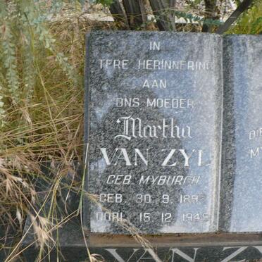 ZYL Martha, van nee MYBURGH 1892-1949