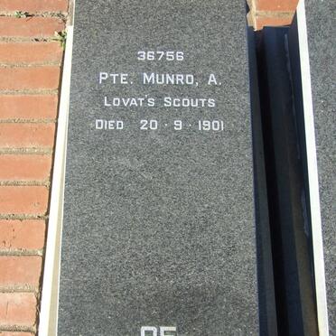MUNRO A. -1901