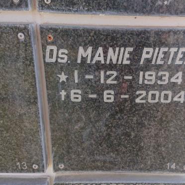 PIETERS Manie 1934-2004