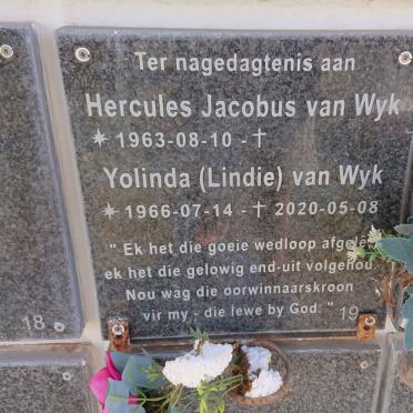 WYK Hercules Jacobus, van 1963- &amp; Yolinda 1966-2020