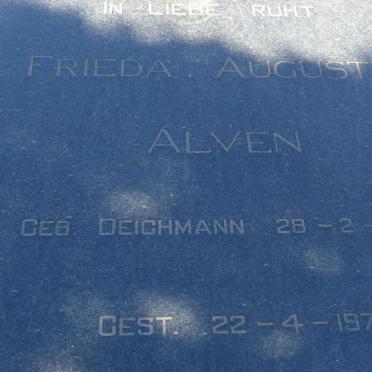 ALVEN Frieda Auguste nee DEICHMANN 1895-1971
