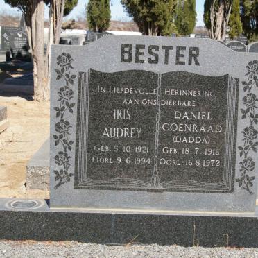 BESTER Daniel Coenraad 1916-1972 &amp; Iris Audrey 1921-1994