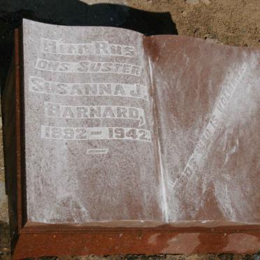 BARNARD Susanna J. 1892-1942
