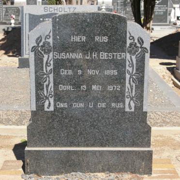 BESTER Susanna J.H. 1895-1972